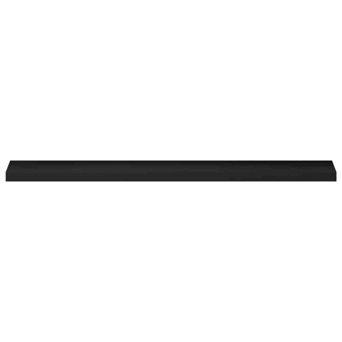 vidaXL Window Sills 2 pcs Black 140 x 15 x 2 cm Solid Beech Wood