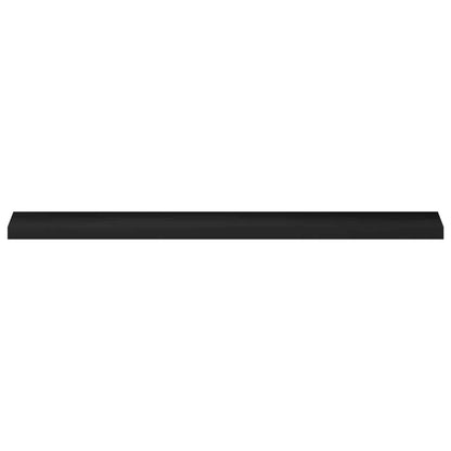 vidaXL Window Sills 2 pcs Black 140 x 15 x 2 cm Solid Beech Wood