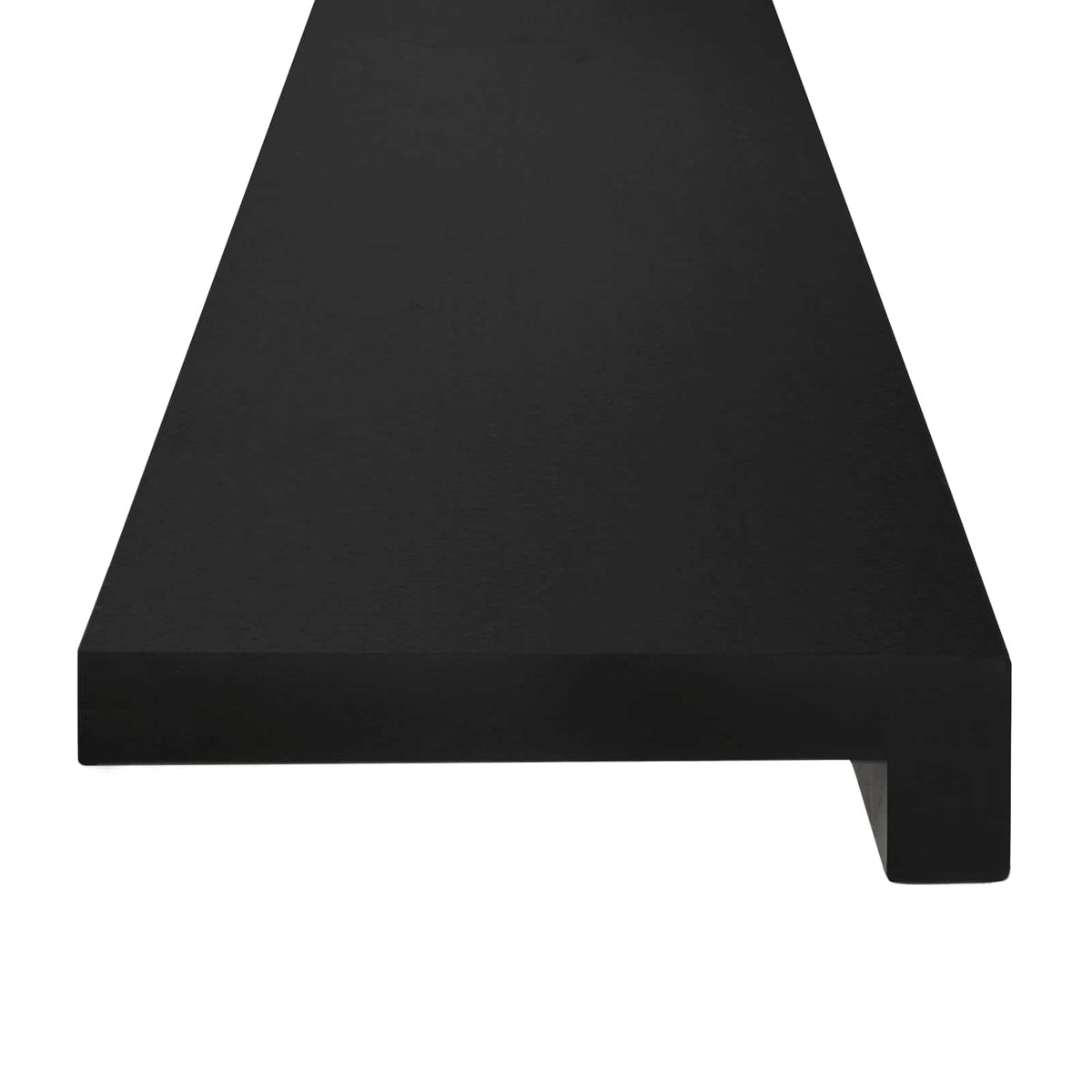vidaXL Window Sills 2 pcs Black 70 x 25 x 2 cm Solid Beech Wood