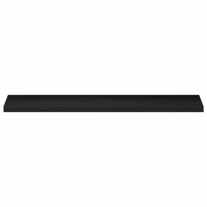 vidaXL Window Sills 2 pcs Black 140 x 25 x 2 cm Solid Beech Wood
