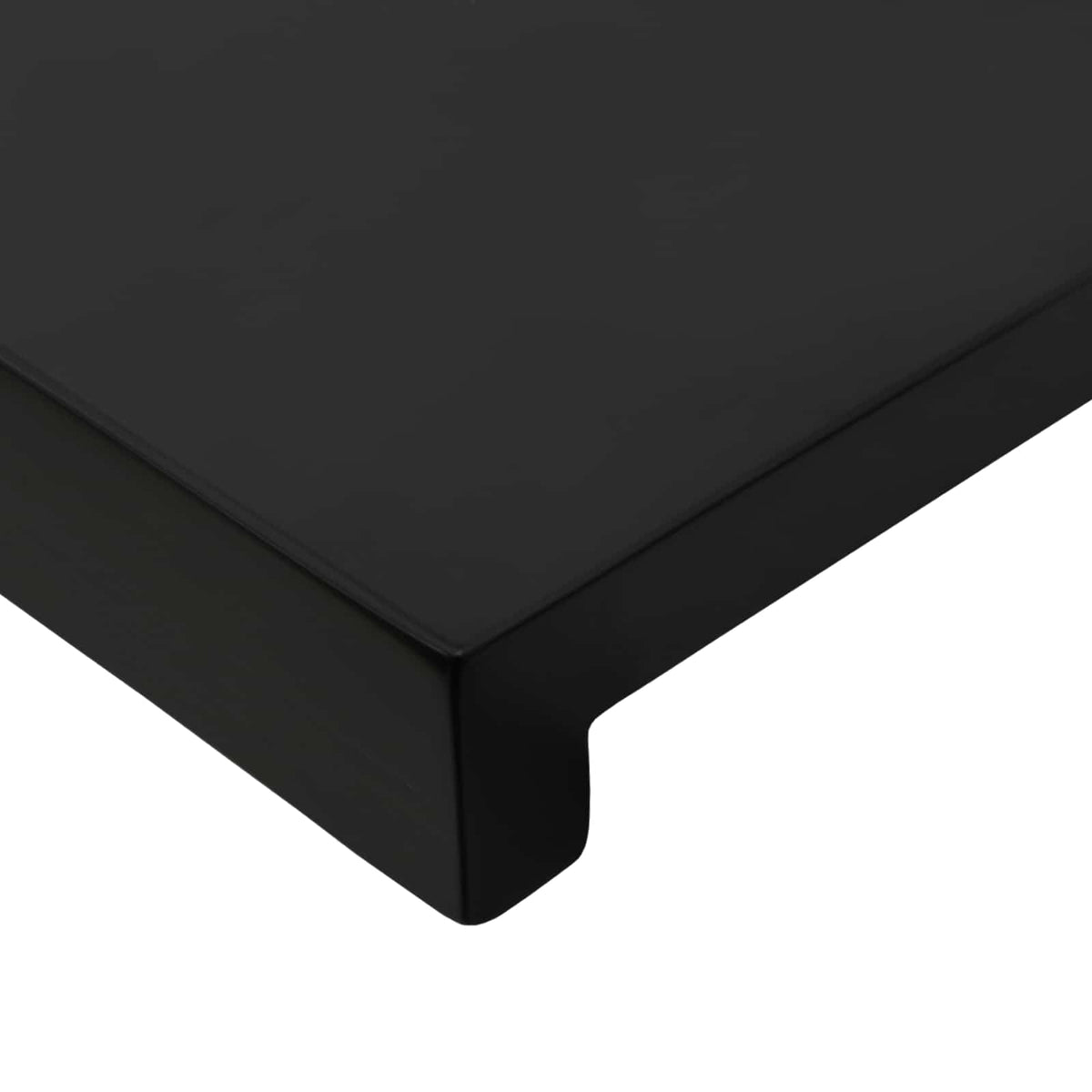 vidaXL Window Sills 2 pcs Black 80x 30 x 2 cm Solid Beech Wood