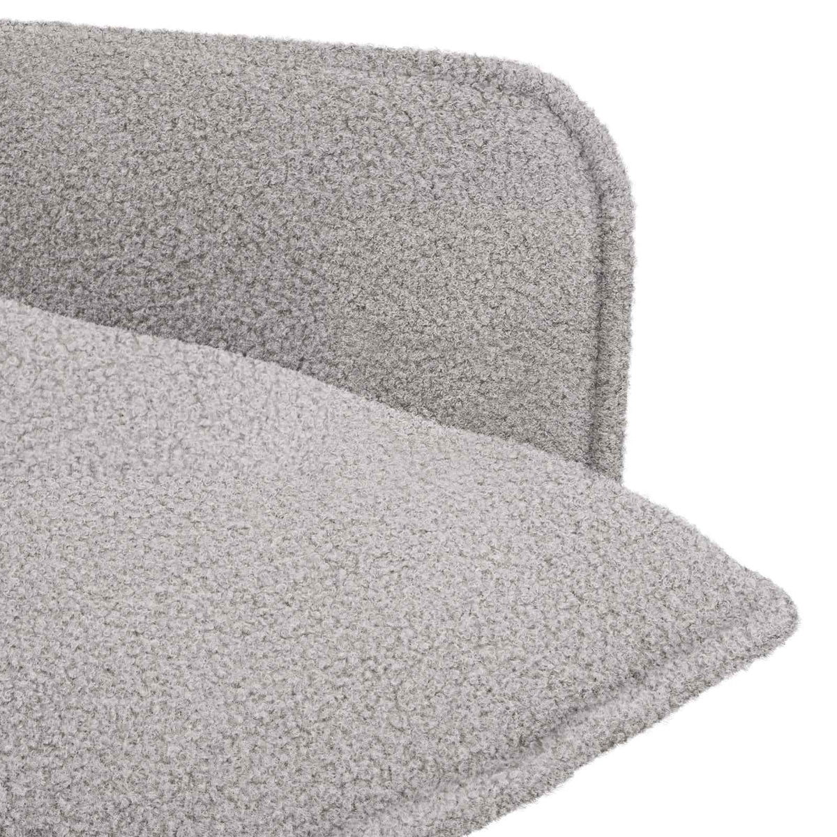 vidaXL Armchair Light Grey Bouclé