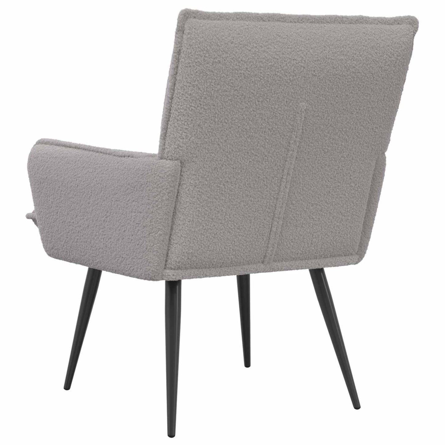 vidaXL Armchair Light Grey Bouclé