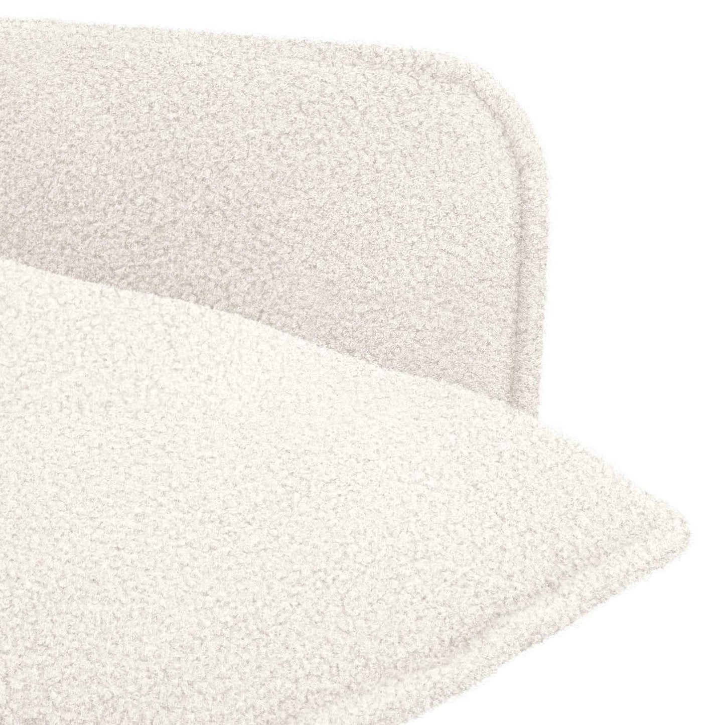vidaXL Armchair Cream Bouclé