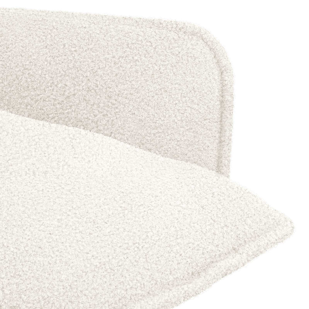 vidaXL Armchair Cream Bouclé