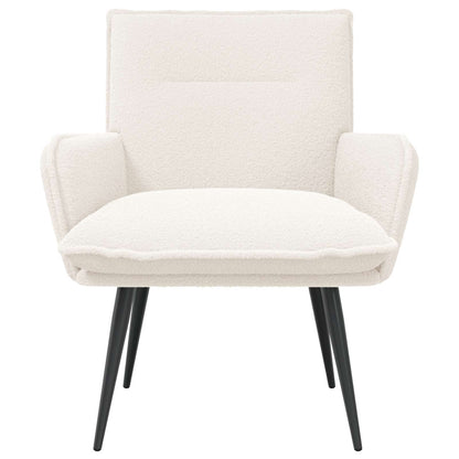 vidaXL Armchair Cream Bouclé