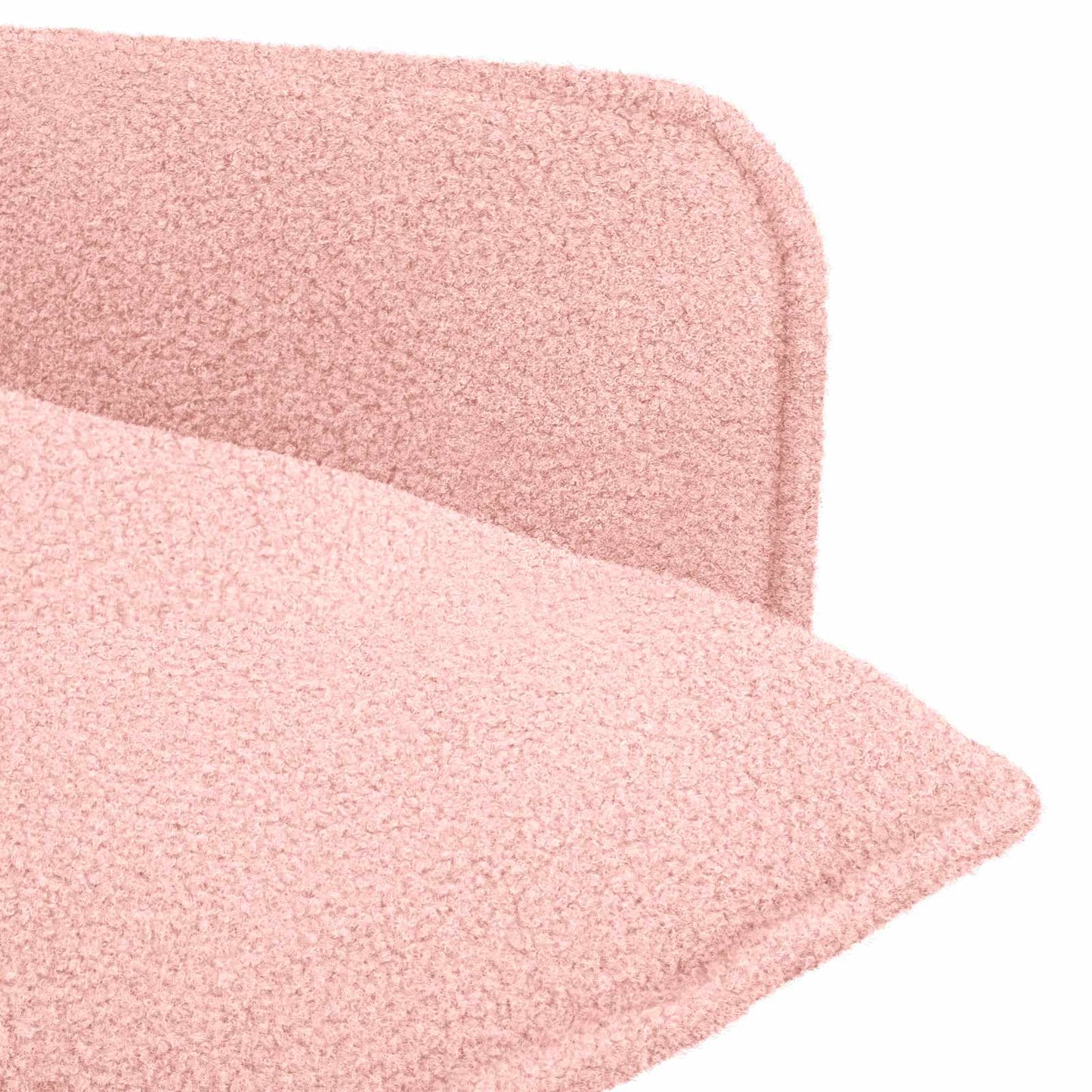 vidaXL Armchair Pink Bouclé