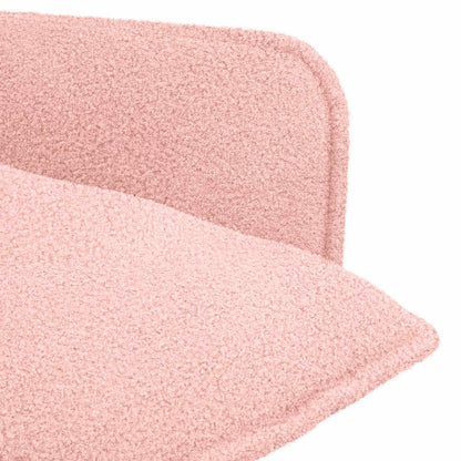 vidaXL Armchair Pink Bouclé