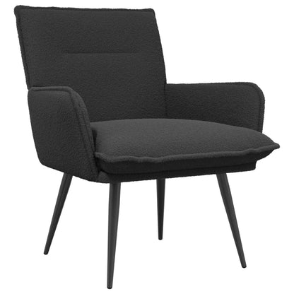 vidaXL Armchair Dark Grey Bouclé