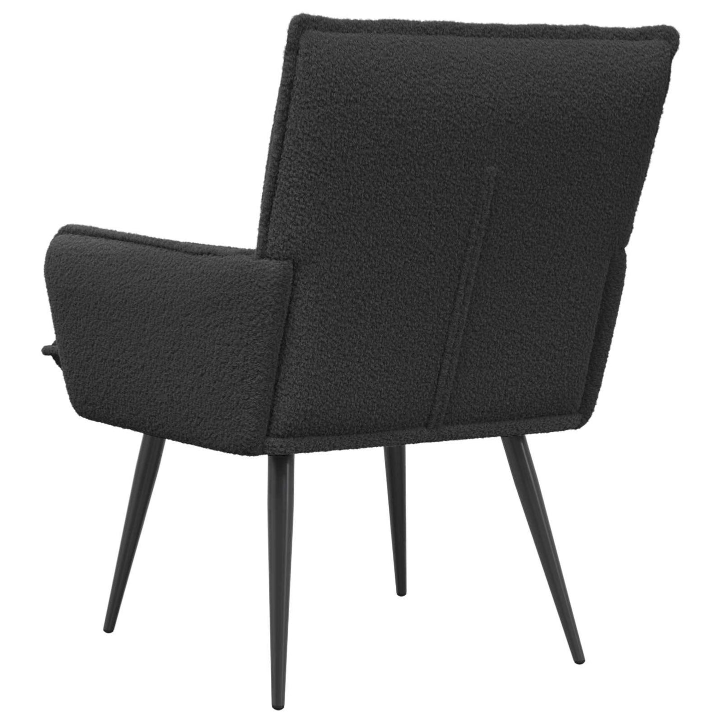 vidaXL Armchair Dark Grey Bouclé