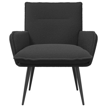 vidaXL Armchair Dark Grey Bouclé