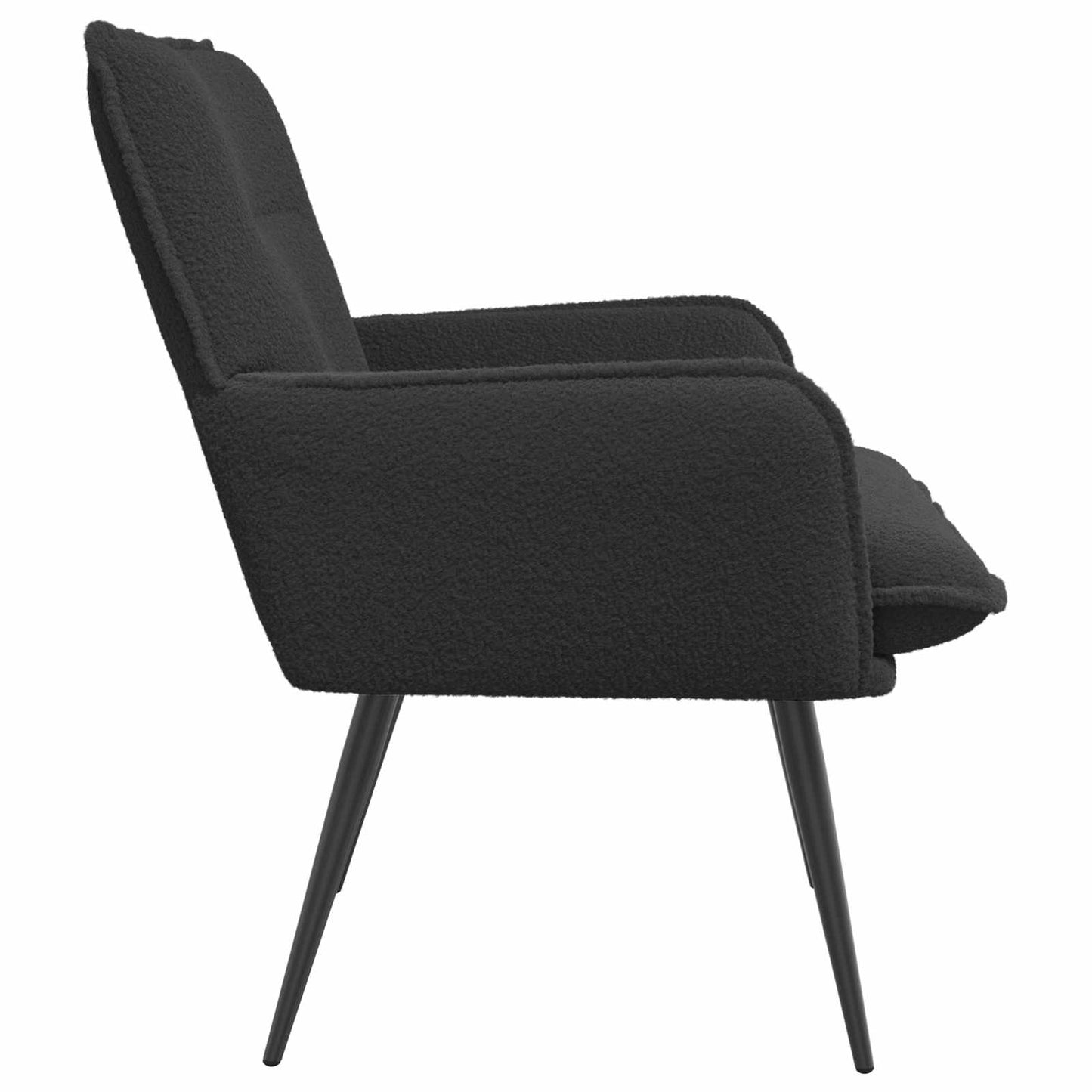 vidaXL Armchair Dark Grey Bouclé