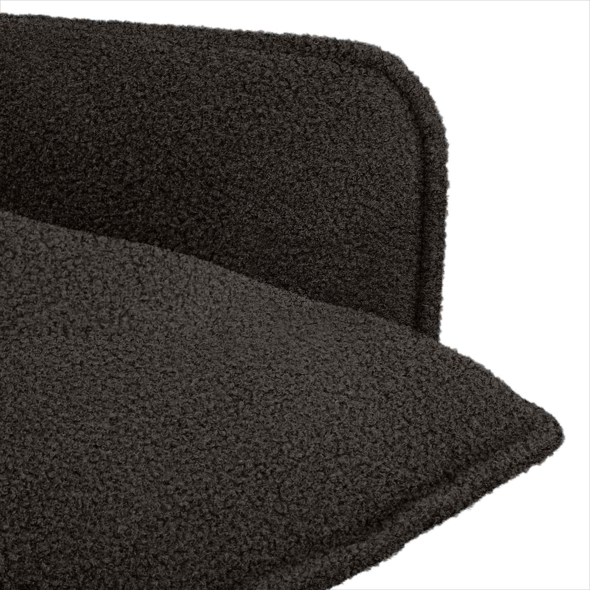 vidaXL Armchair Black Bouclé