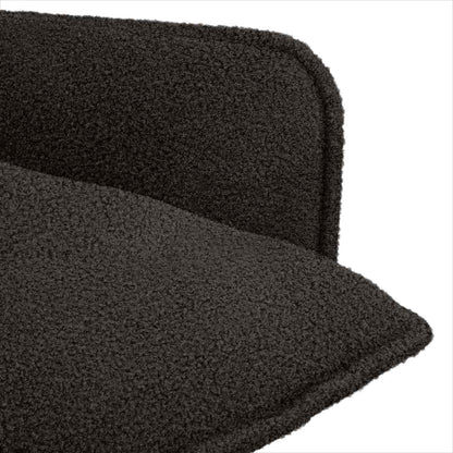 vidaXL Armchair Black Bouclé