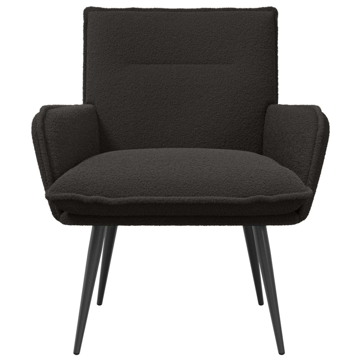 vidaXL Armchair Black Bouclé