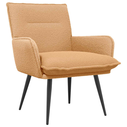 vidaXL Armchair Beige Bouclé