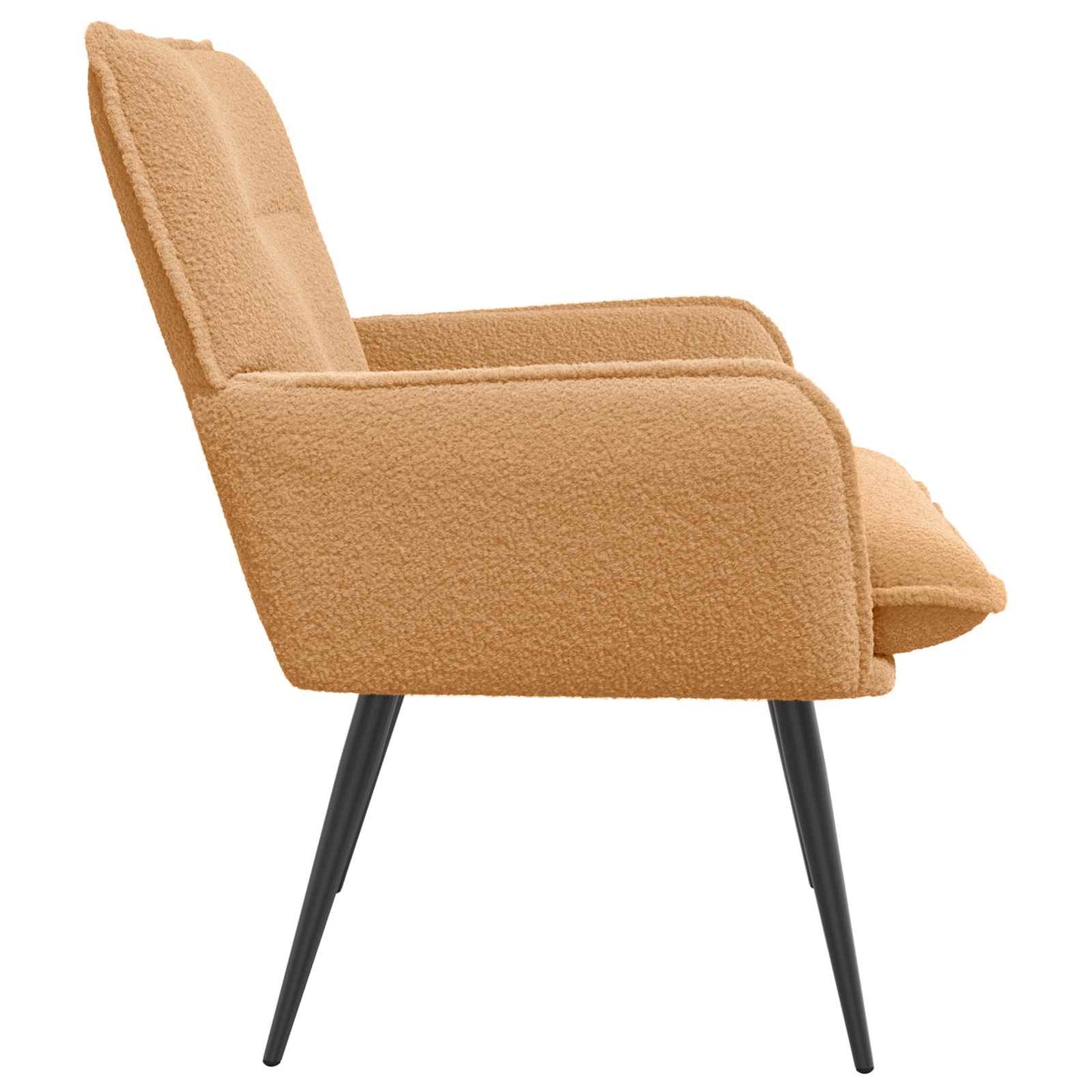 vidaXL Armchair Beige Bouclé