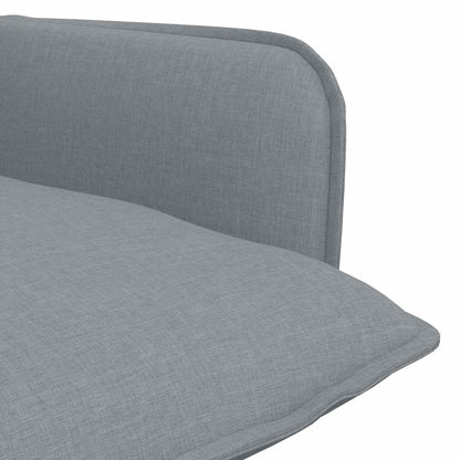 vidaXL Armchair Light Grey Fabric