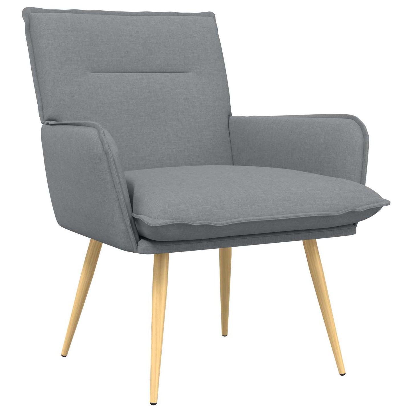 vidaXL Armchair Light Grey Fabric