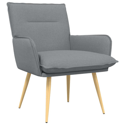 vidaXL Armchair Light Grey Fabric