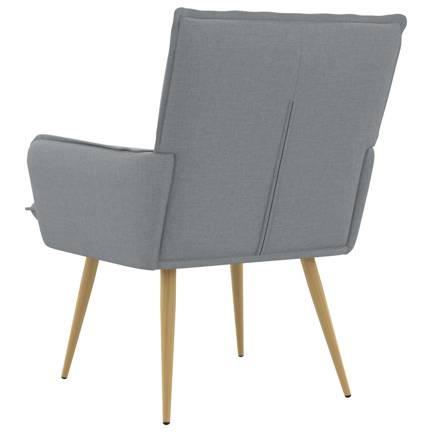 vidaXL Armchair Light Grey Fabric