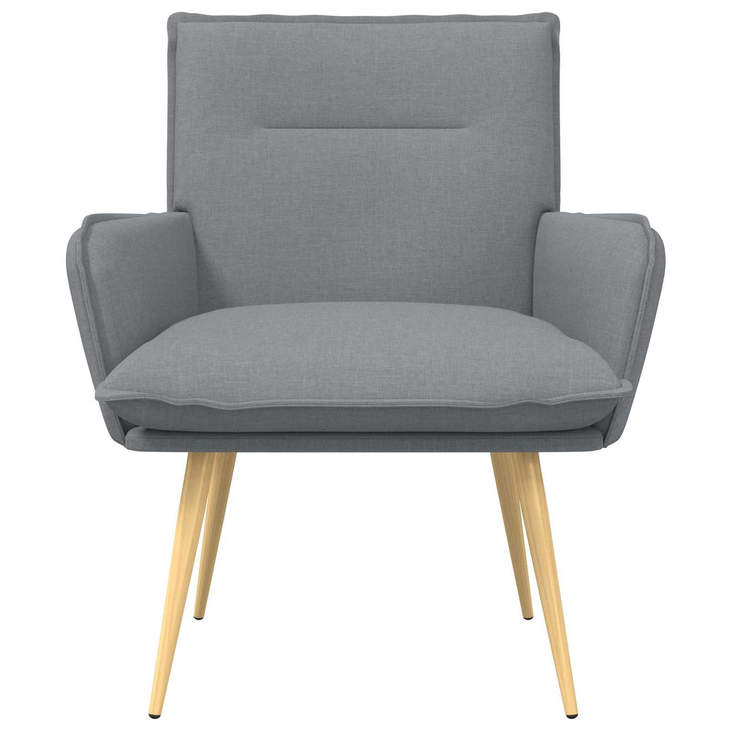 vidaXL Armchair Light Grey Fabric