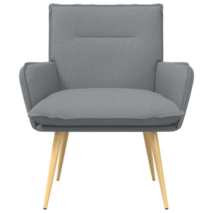 vidaXL Armchair Light Grey Fabric