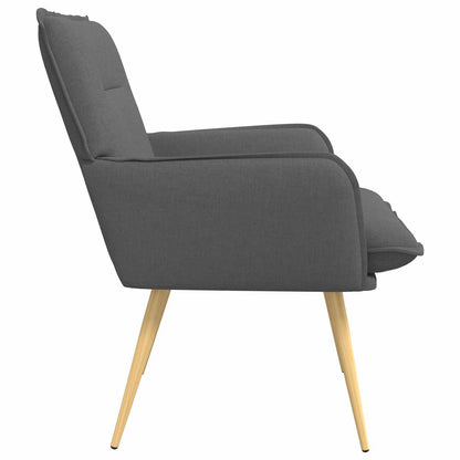 vidaXL Armchair Dark Grey Fabric