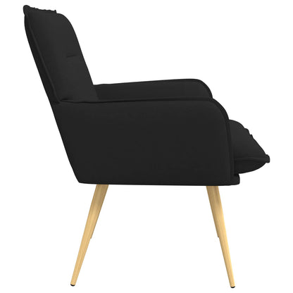 vidaXL Armchair Black Fabric