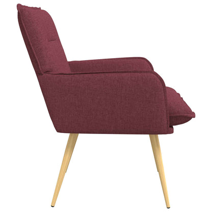 vidaXL Armchair Wine Red Fabric