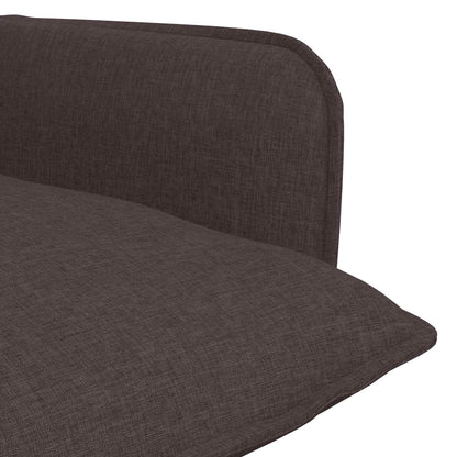 vidaXL Armchair Dark Brown Fabric