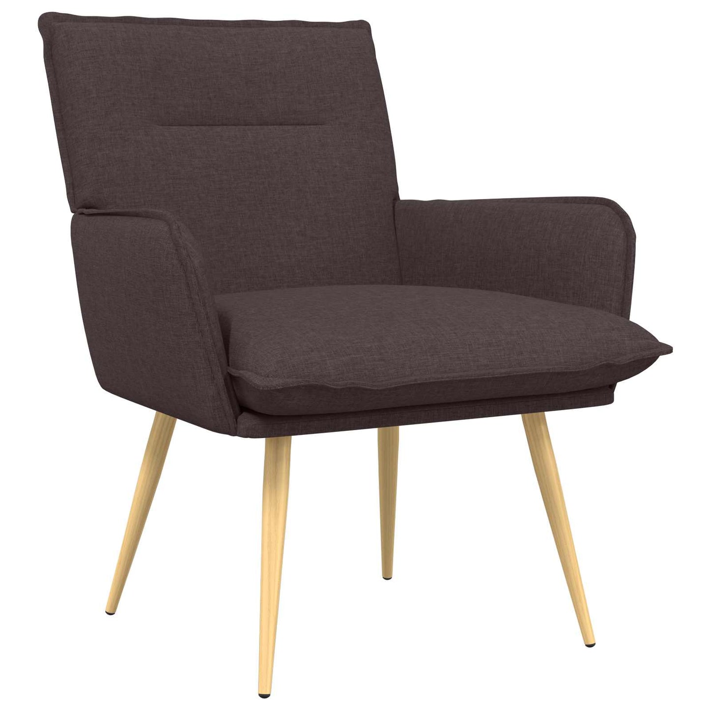 vidaXL Armchair Dark Brown Fabric