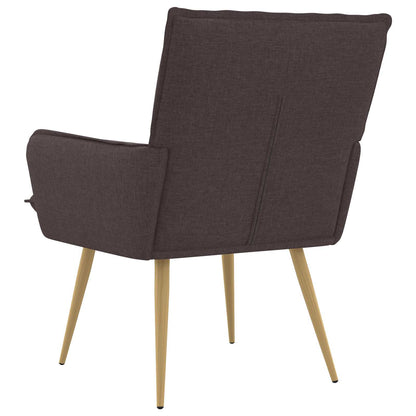 vidaXL Armchair Dark Brown Fabric