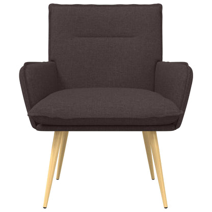 vidaXL Armchair Dark Brown Fabric