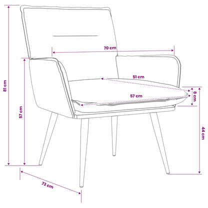 vidaXL Armchair Taupe Fabric