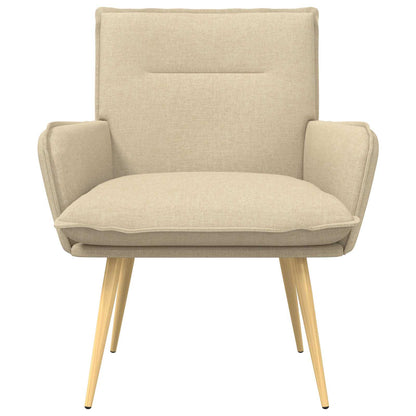 vidaXL Armchair Cream Fabric