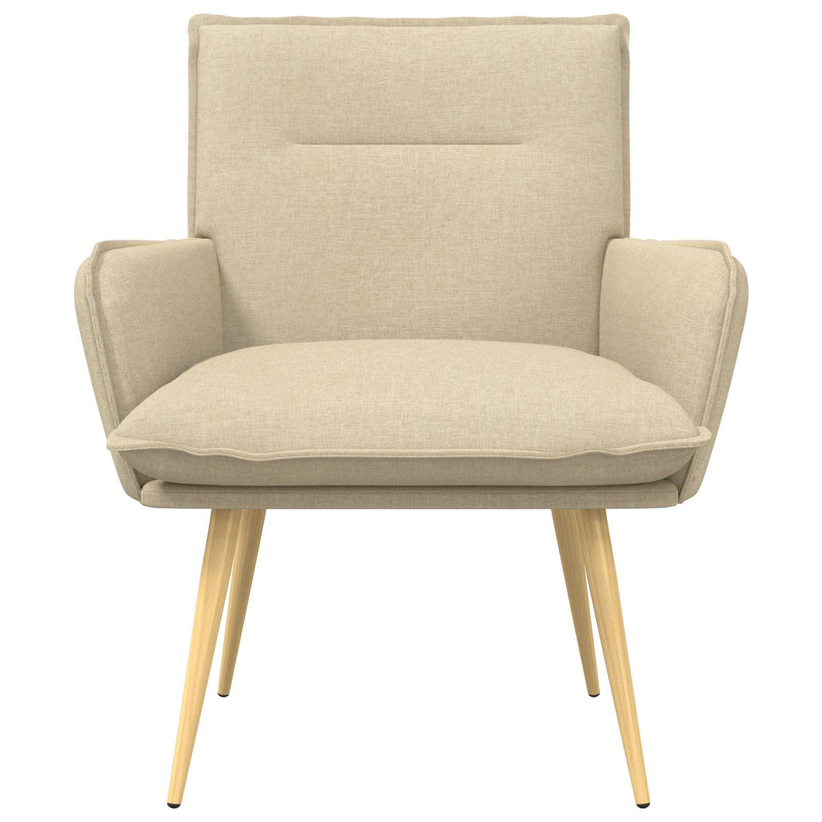 vidaXL Armchair Cream Fabric