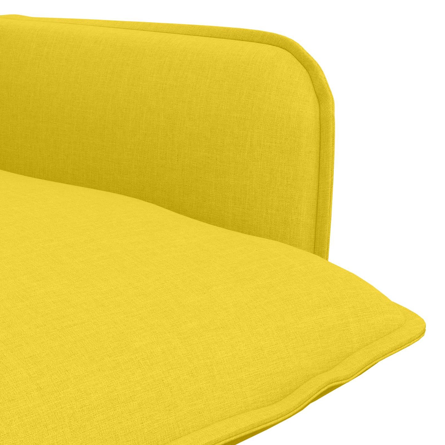 vidaXL Armchair Light Yellow Fabric