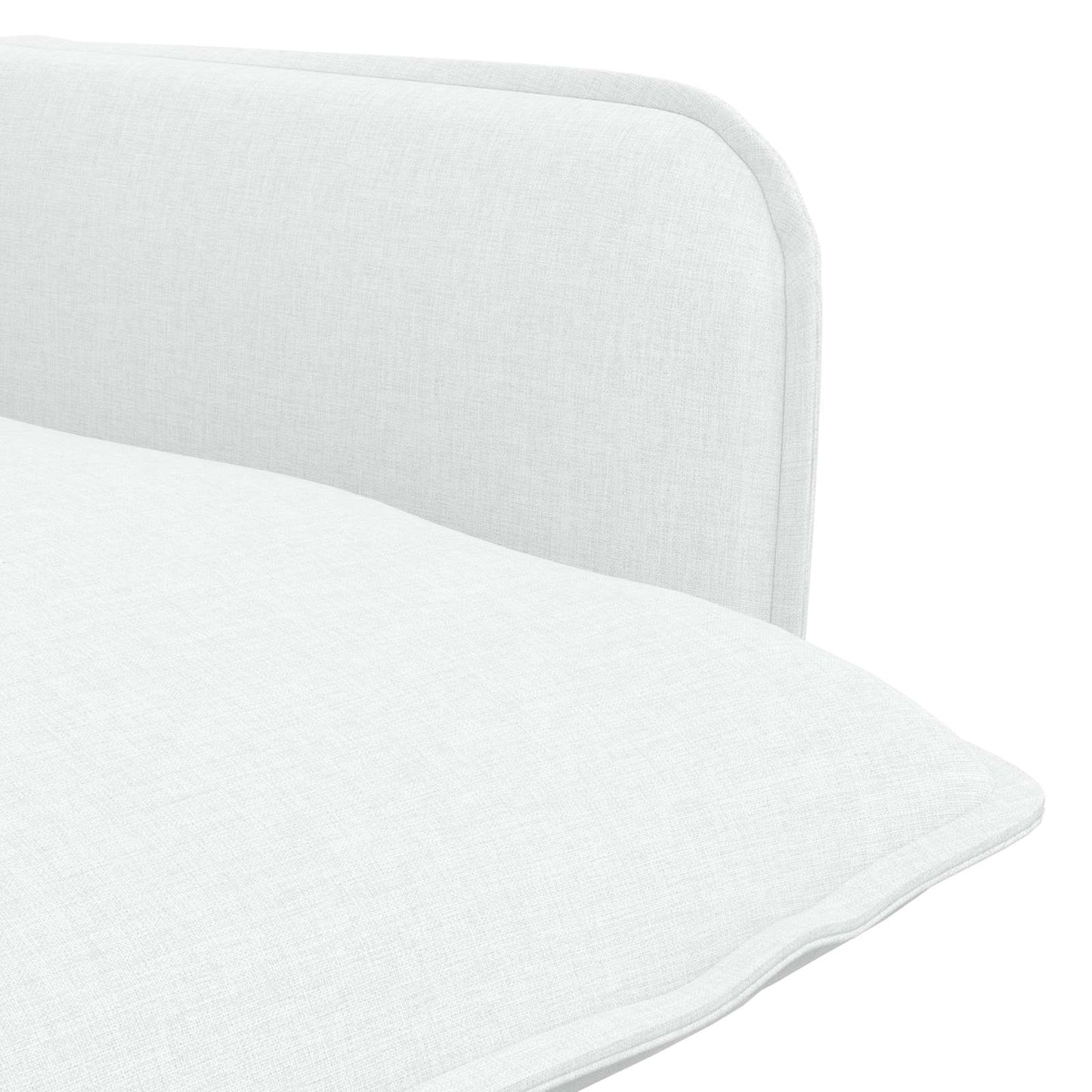 vidaXL Armchair White Fabric