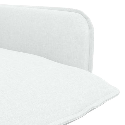 vidaXL Armchair White Fabric