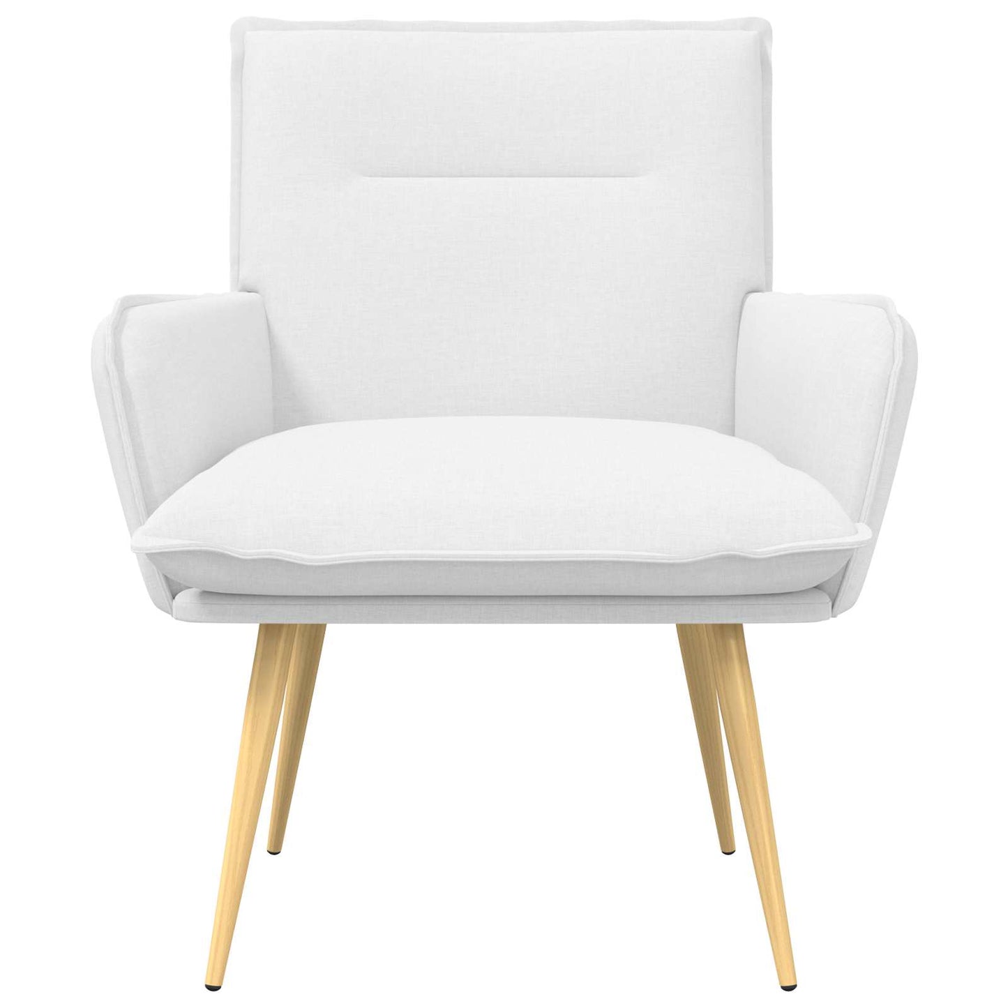 vidaXL Armchair White Fabric