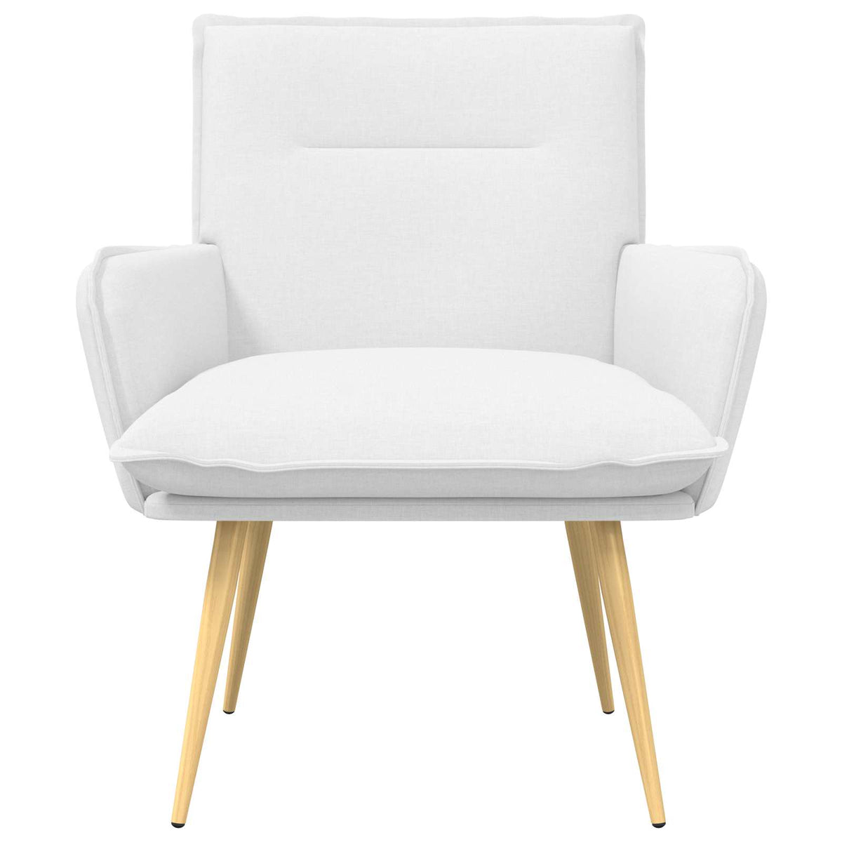 vidaXL Armchair White Fabric