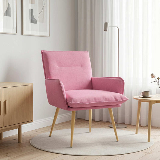 vidaXL Armchair Pink Fabric