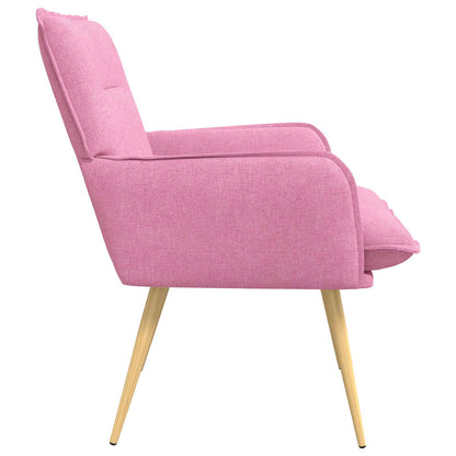 vidaXL Armchair Pink Fabric