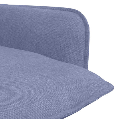 vidaXL Armchair Jeans Blue Fabric