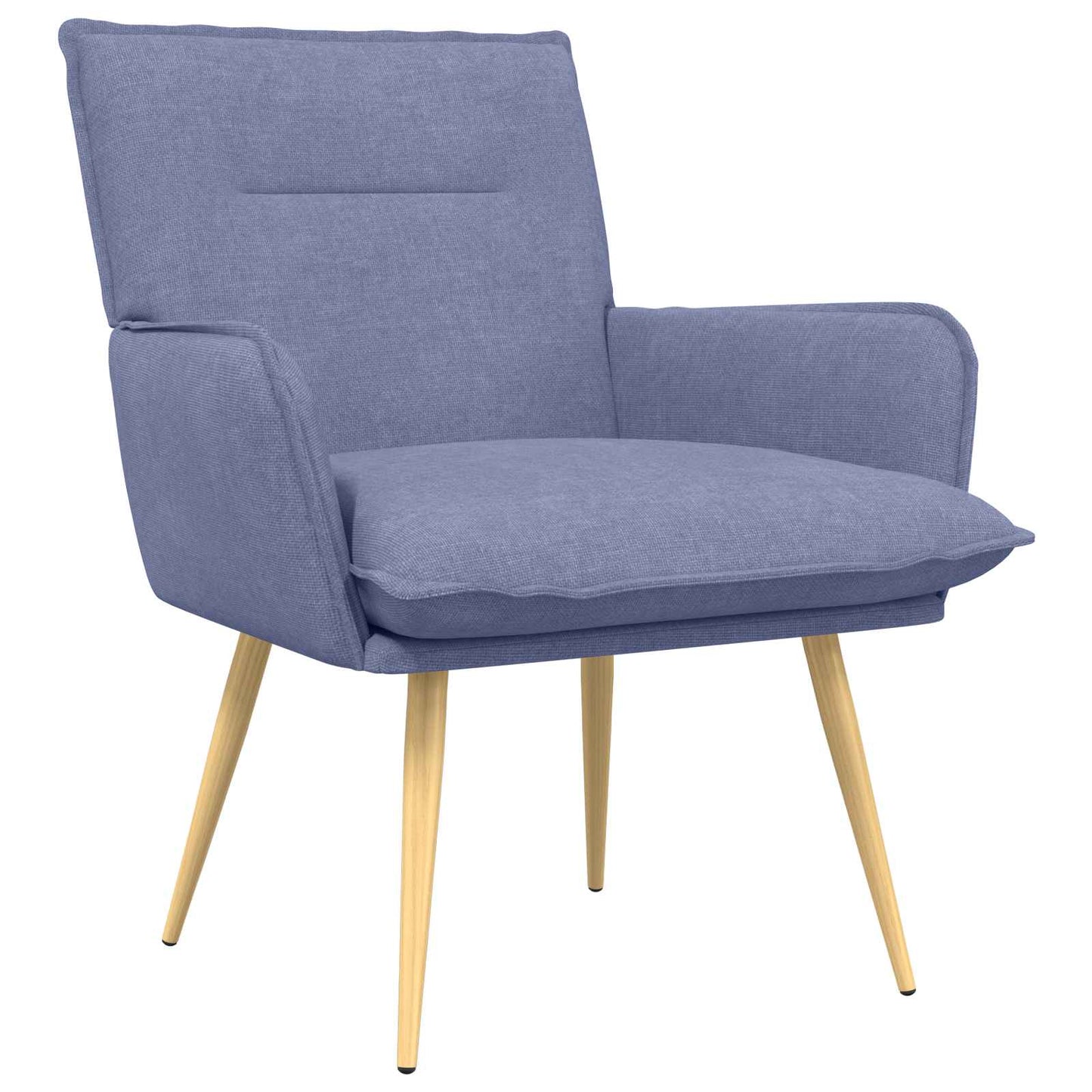 vidaXL Armchair Jeans Blue Fabric
