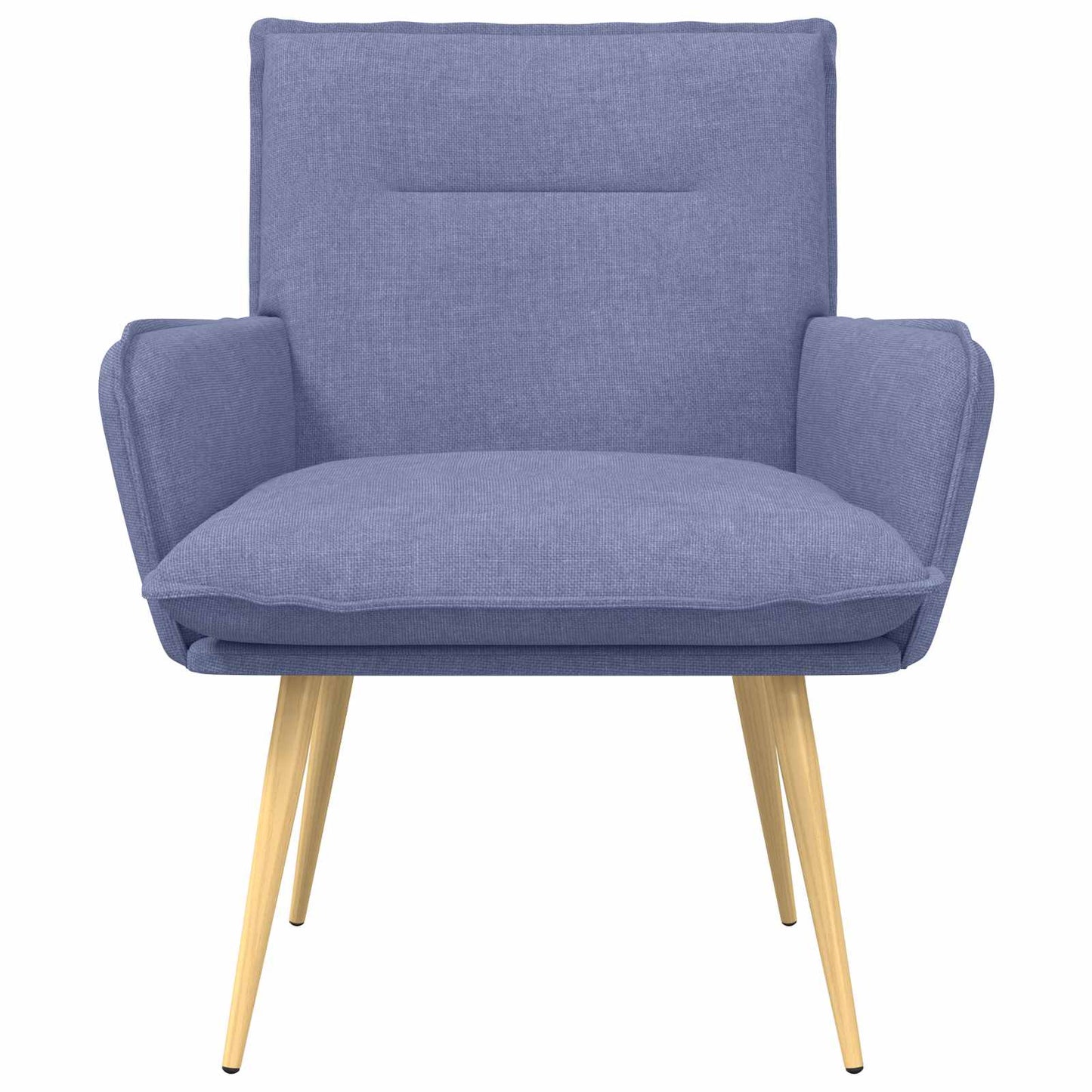 vidaXL Armchair Jeans Blue Fabric