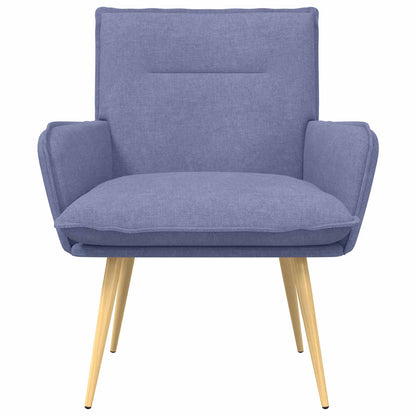 vidaXL Armchair Jeans Blue Fabric