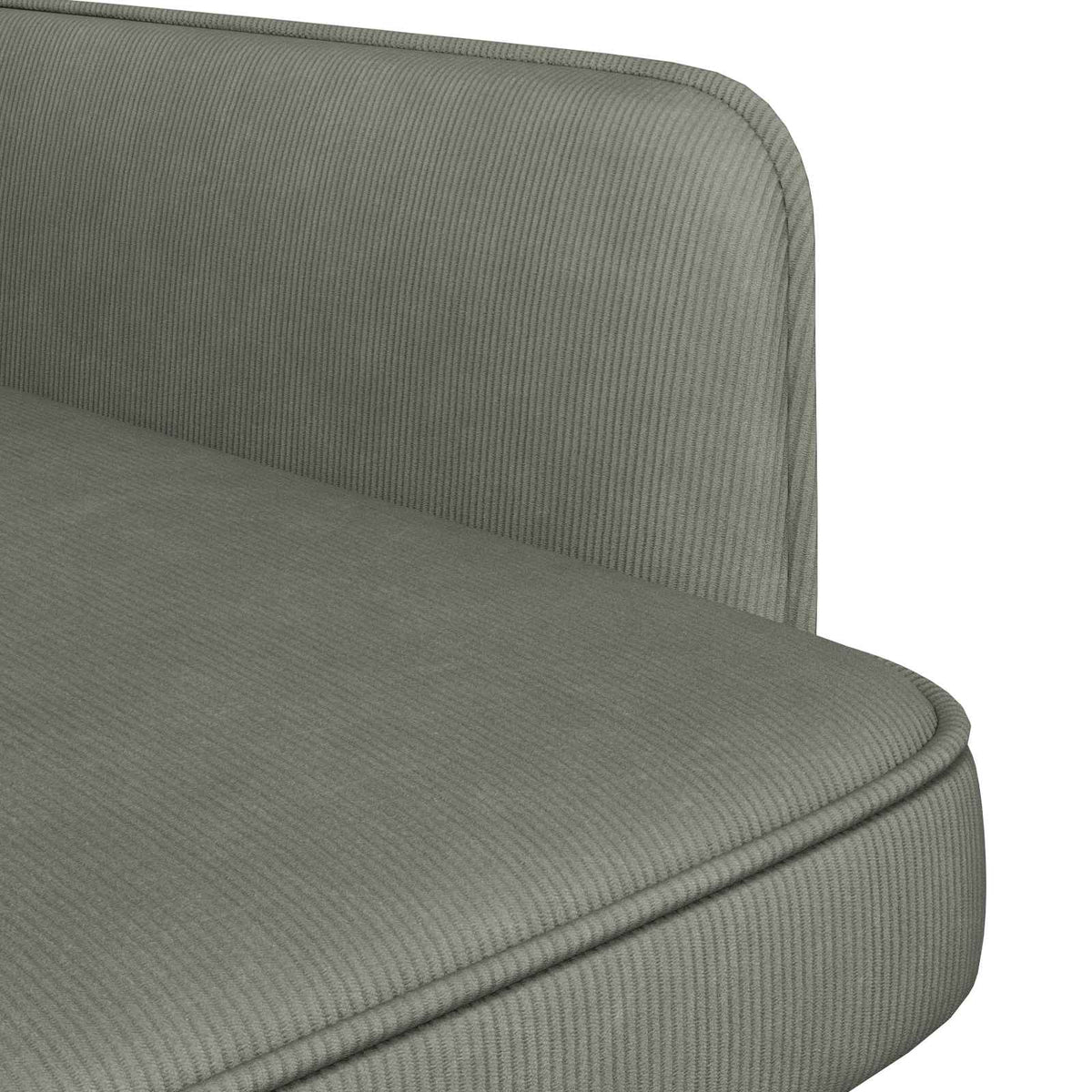 vidaXL Armchair Light Grey Corduroy Fabric