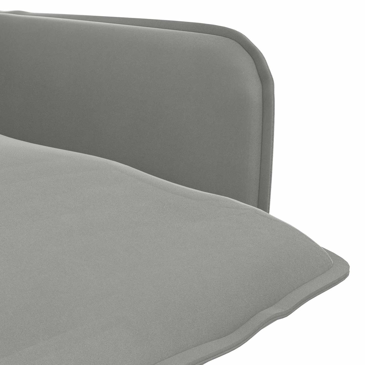 vidaXL Armchair Light Grey Velvet